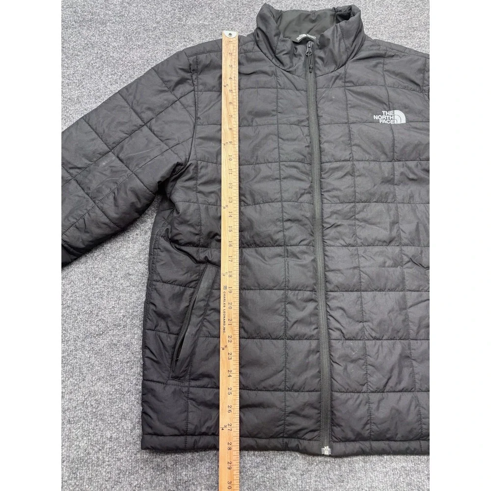 The North Face Thermoball Eco Puffer Jacket Mens Large Black Quilted Full Zip